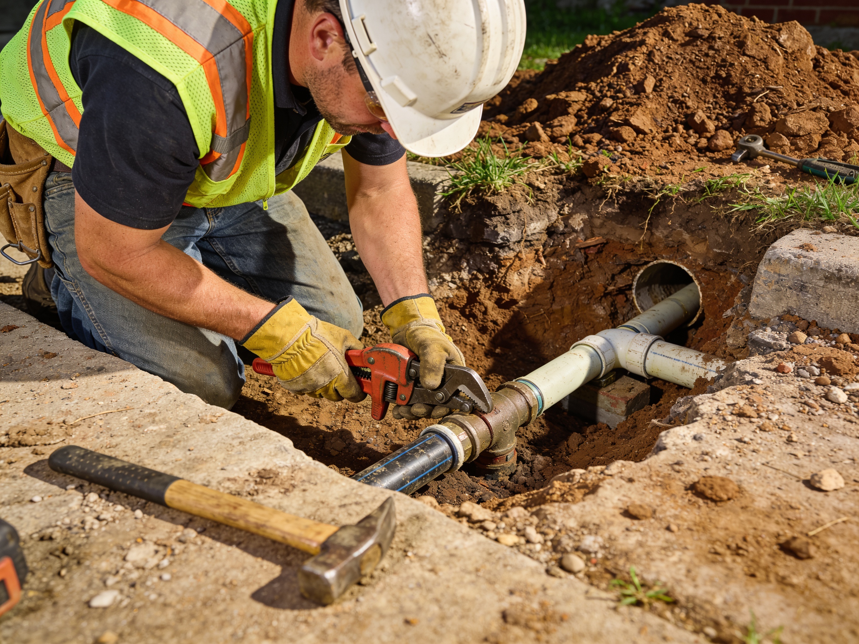 Main Water Line Repair in Indian Trail 
